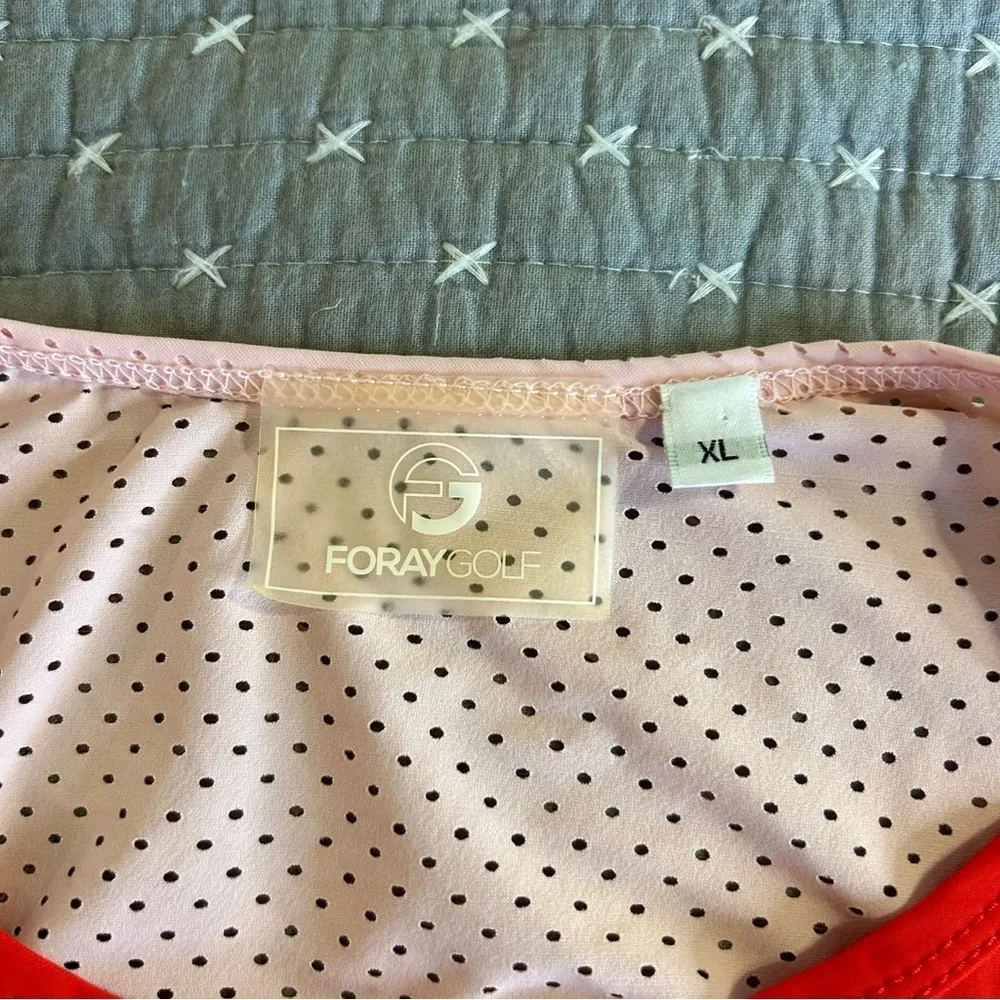 Foray Golf Women’s Hot Mess Collection Bright and Blush Pink Crewneck. Size XL - Picture 3 of 6